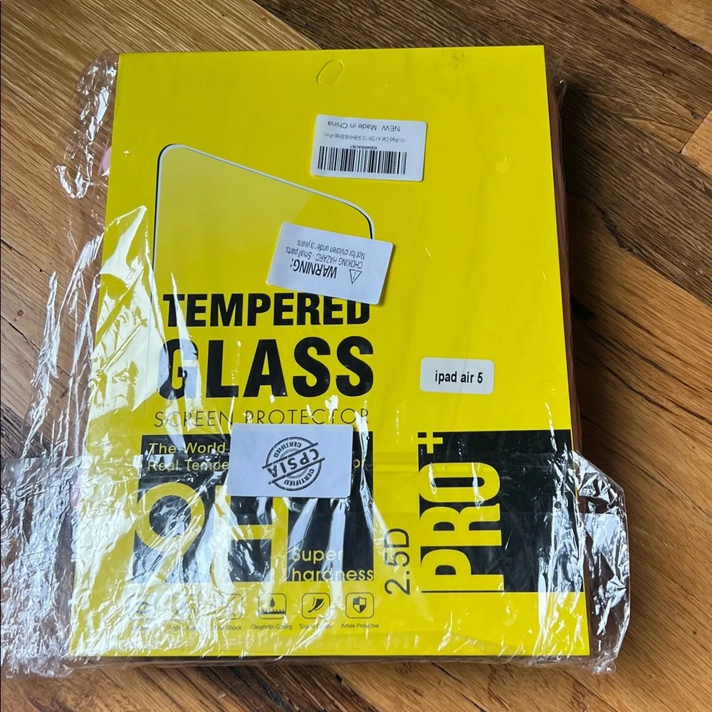 Brand new, in package. iPad case with screen protector for iPad Air five.